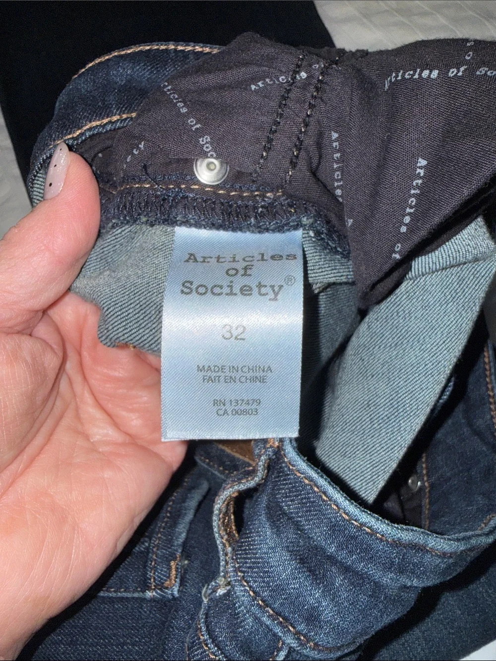 ARTICLES OF SOCIETY dark blue flare jeans